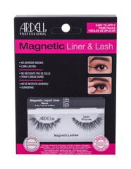 Kunstripsmed ja silmapliiats Ardell Magnetic Liquid Liner & Lash Demi Wispies, must hind ja info | Kunstripsmed, ripsmekoolutajad | kaup24.ee