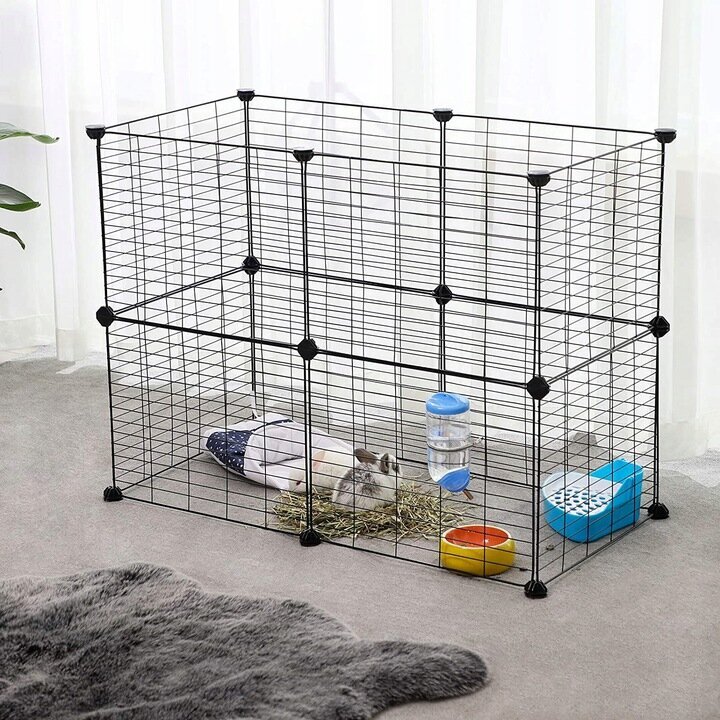 Metallist puur mänguaedik 143 x 73 x 46 cm цена и информация | Transportkorvid, puurid | kaup24.ee