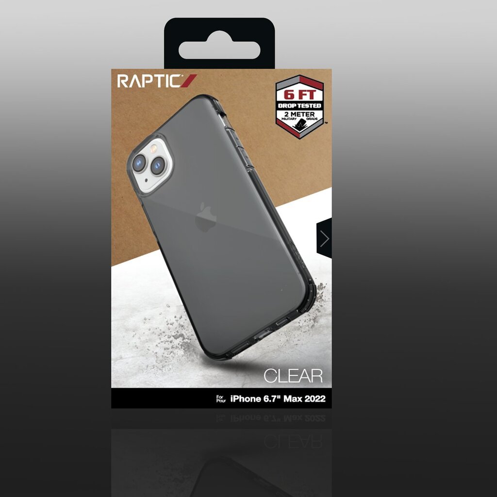 Telefoniümbris Raptic X-Doria Clear Case iPhone 14 Plus armored cover, hall hind ja info | Telefoni kaaned, ümbrised | kaup24.ee