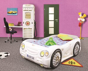 Кровать с матрасом Sleep Car, белая цена и информация | Детские кровати | kaup24.ee