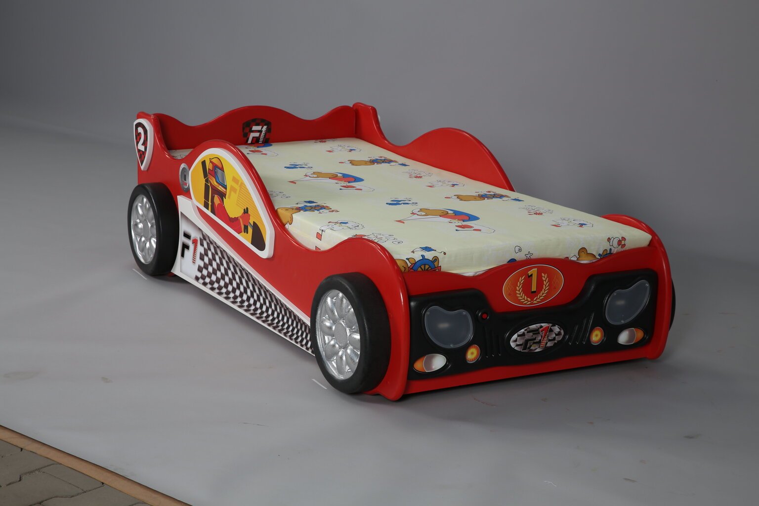 Voodi koos madratsiga Monza Mini, punane hind ja info | Lastevoodid | kaup24.ee