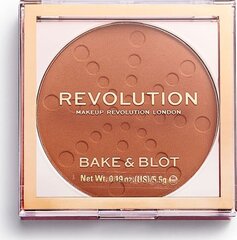 Kompaktpuuder Makeup Revolution Bake&Blot Pressed powder Orange, 5.5 g hind ja info | Jumestuskreemid, puudrid | kaup24.ee