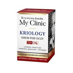 Крем для кожи вокруг глаз 70+ Японская орхидея и пептиды Krystyna Janda My Clinic Criology, 15 мл цена и информация | Сыворотки, кремы для век | kaup24.ee