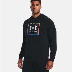 dressipluus meestele Under Armor Rival Flc Graphic Hoodie M 1370349 001, must hind ja info | Meeste pusad | kaup24.ee