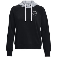 Naiste dressipluus Under Armour Rival Fleece CB must 1373031 001 цена и информация | Женские толстовки | kaup24.ee