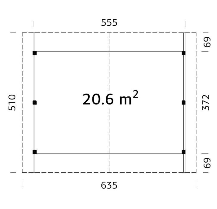 2 auto varjualune 20,6 m² hind ja info | Kuurid ja aiamajad | kaup24.ee