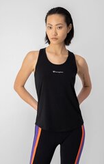Женская тренировочная рубашка Champion, черная цена и информация | Спортивная одежда для женщин | kaup24.ee