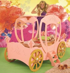 Voodi koos madratsiga Princess Carriage, roosa цена и информация | Детские кровати | kaup24.ee