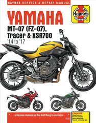 Yamaha MT-07 (Fz-07), Tracer & XSR700 Service and Repair Manual: (2014 - 2017) цена и информация | Путеводители, путешествия | kaup24.ee