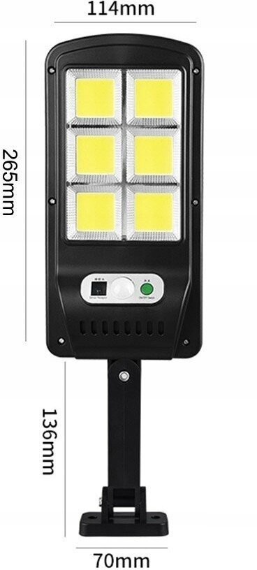 Taskulamp 120 LED COB + kaugjuhtimispult цена и информация | Aia- ja õuevalgustid | kaup24.ee