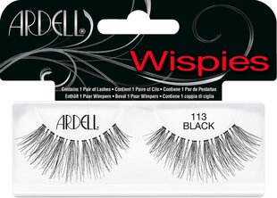 Liimitavad ripsmed Ardell Wispies 113 Black Duo Glue, 1 paar hind ja info | Kunstripsmed, ripsmekoolutajad | kaup24.ee