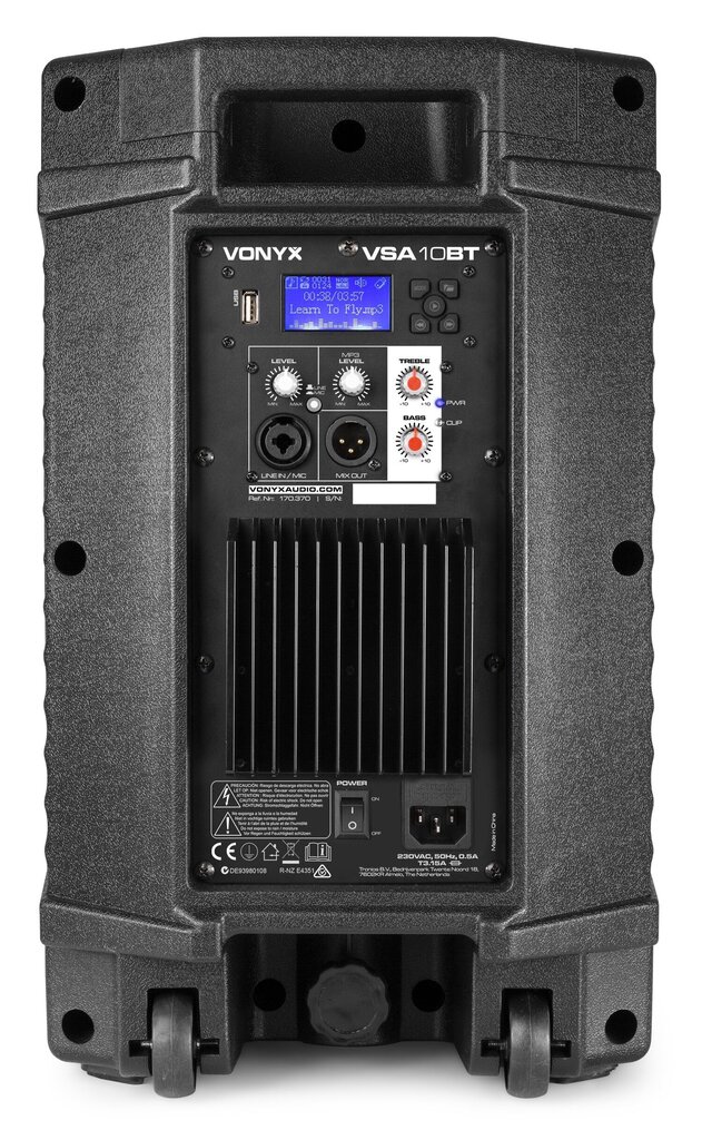 Vonyx VSA10BT aktiivkõlar 10" 500W BT/MP3 hind ja info | Kõlarid | kaup24.ee