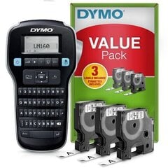 Sildiprinter Dymo LabelManager 160 (+ 3 linti) hind ja info | Printeritarvikud | kaup24.ee