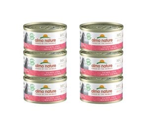 Almo Nature HFC Jelly, kassidele, lõhe tarretises, 6x70 g hind ja info | Konservid kassidele | kaup24.ee