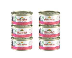 Almo Nature HFC Jelly kassidele, lõhe ja kana tarretises, 6x70g. цена и информация | Кошачьи консервы | kaup24.ee