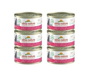 Almo Nature HFC Natural, для кошек, куриное мясо и печень, 6x70г. цена и информация | Almo Nature Товары для животных | kaup24.ee