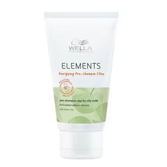 Очищающий шампунь для жирной кожи головы Wella Professionals Elements Purifying Pre-Shampoo Clay, 70 мл цена и информация | Шампуни | kaup24.ee