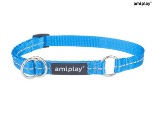 Poolpoov kaelarihm Amiplay Reflective, M, sinine hind ja info | Kaelarihmad ja traksid koertele | kaup24.ee