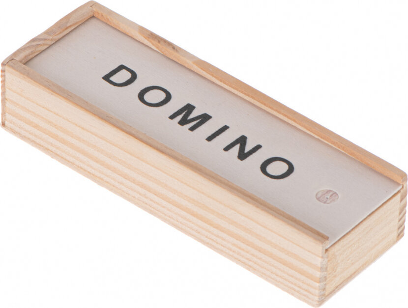 Dominoes wooden blocks family game + box hind ja info | Lauamängud ja mõistatused | kaup24.ee