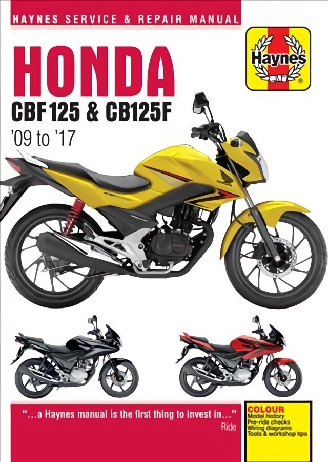 Honda CBF125 & CB125F ('09 To '17) hind ja info | Reisiraamatud, reisijuhid | kaup24.ee