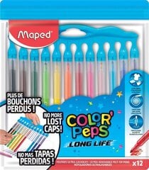 Фломастеры MAPED LongLife Innovation 12 цветов цена и информация | Принадлежности для рисования, лепки | kaup24.ee