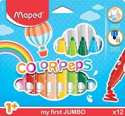 Viltpliiatsid ColorPeps My First Jumbo, 12 värvi цена и информация | Принадлежности для рисования, лепки | kaup24.ee