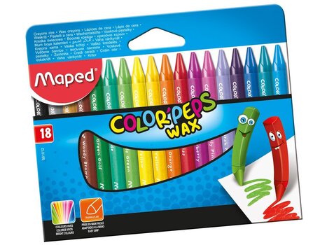 Восковые мелки ColorPeps, 18 цветов цена и информация | Принадлежности для рисования, лепки | kaup24.ee
