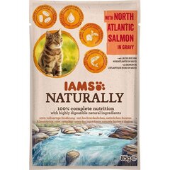 Konserv kassidele lõhe kastmes Iams Naturally Adult, 85 g hind ja info | Konservid kassidele | kaup24.ee