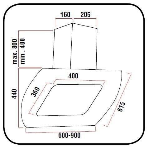 Schlosser 3014BL60 цена и информация | Õhupuhastid | kaup24.ee