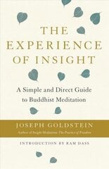 Experience of Insight: A Simple and Direct Guide to Buddhist Meditation цена и информация | Исторические книги | kaup24.ee