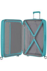 Keskmine reisikohver American Tourister Soundbox Spinner Expandable 67 cm, Turquise Tonic цена и информация | Чемоданы, дорожные сумки | kaup24.ee