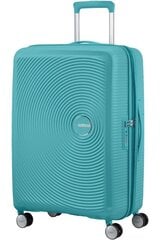 American Tourister средний чемодан Soundbox Spinner Expandable 67см, Turquise Tonic цена и информация | Чемоданы, дорожные сумки  | kaup24.ee