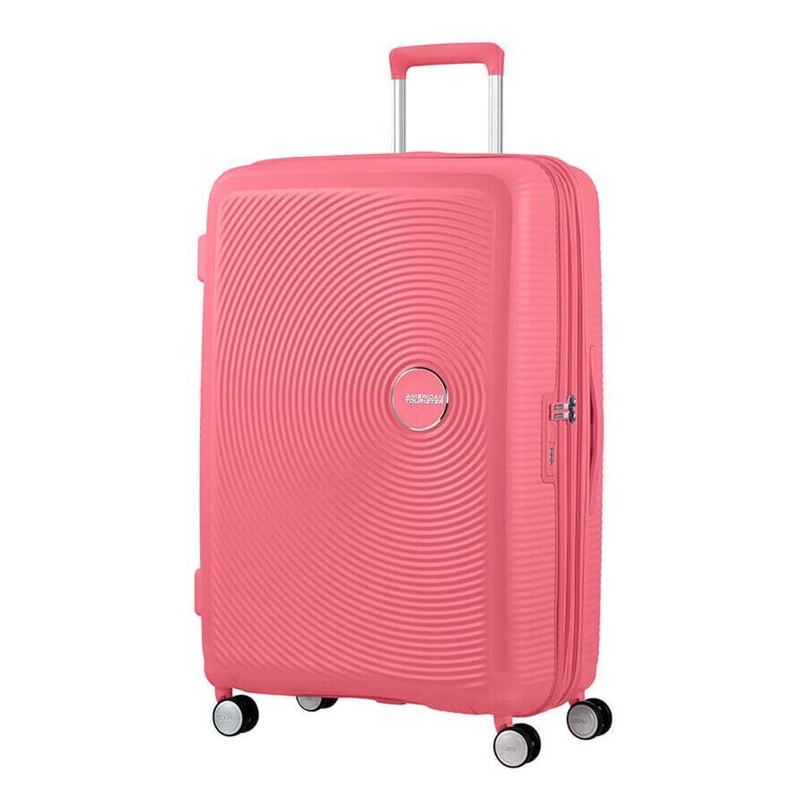 Keskmine reisikohver American Tourister Soundbox Spinner Expandable 67 cm, Sun Kissed Coral цена и информация | Kohvrid, reisikotid | kaup24.ee