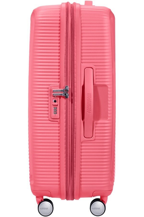 Keskmine reisikohver American Tourister Soundbox Spinner Expandable 67 cm, Sun Kissed Coral цена и информация | Kohvrid, reisikotid | kaup24.ee