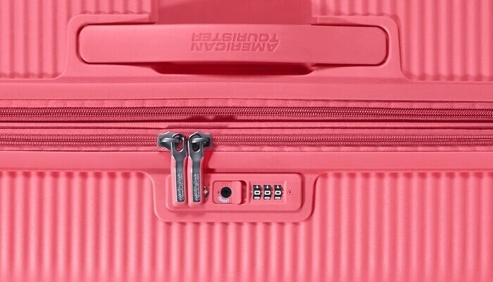 Suur reisikohverAmerican Tourister Soundbox Spinner Sun Kissed Coral L, 77 cm hind ja info | Kohvrid, reisikotid | kaup24.ee