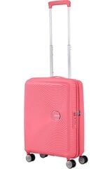 American Tourister käsipagas Soundbox Spinner Sun Kissed Coral 55cm цена и информация | Чемоданы, дорожные сумки | kaup24.ee