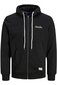 Meeste spordijakk Jack&Jones 12186716BLACKSOLID-XS hind ja info | Meeste pusad | kaup24.ee