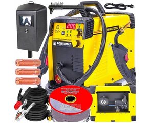 Сварочный полуавтомат Powermat PM-IMGT-200L 20-200 MIG/MAG/FCAW/MMA/TIG цена и информация | Сварочные аппараты, паяльники | kaup24.ee