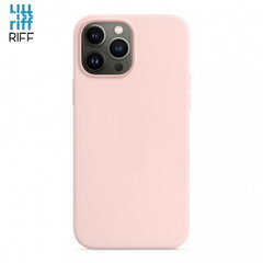 Telefoniümbris Riff Thin & Soft silikoonist, pehme kiuga sees, Apple iPhone 13 Pro Max Sand Pink jaoks цена и информация | Чехлы для телефонов | kaup24.ee