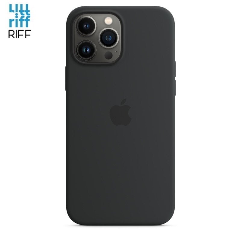 Telefoniümbris Riff Thin & Soft silikoonist, pehme kiuga sees, Apple iPhone 13 Pro Max Black jaoks hind ja info | Telefoni kaaned, ümbrised | kaup24.ee