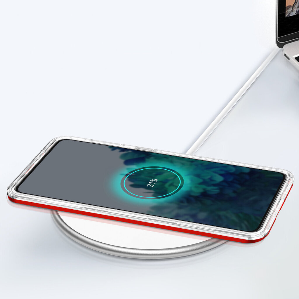 Clear 3in1, Samsung Galaxy S23, punane hind ja info | Telefoni kaaned, ümbrised | kaup24.ee