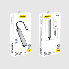 Dudao HUB 4in1 USB-C - 4x USB-A (3 x USB2.0 / USB3.0) 6.3cm (A16T) цена и информация | Адаптеры и USB-hub | kaup24.ee