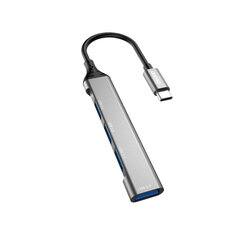 Dudao HUB 4in1 USB-C - 4x USB-A (3 x USB2.0 / USB3.0) 6.3cm (A16T) hind ja info | USB jagajad, adapterid | kaup24.ee