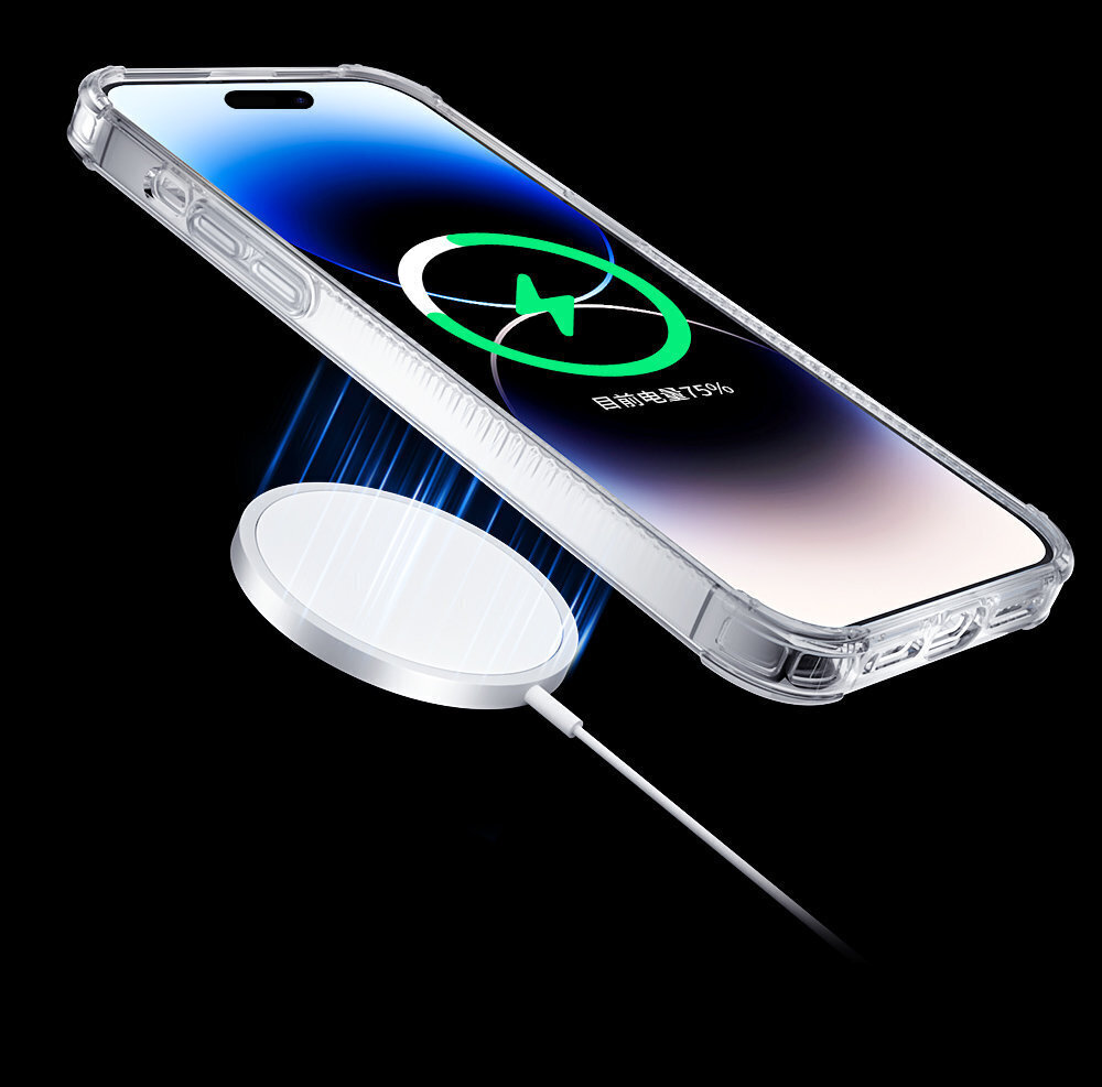 Kingxbar PQY Go Out iPhone 14 Pro MagSafe, hõbedane hind ja info | Telefoni kaaned, ümbrised | kaup24.ee