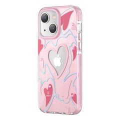 Kingxbar Heart Star iPhone 14, roosa цена и информация | Чехлы для телефонов | kaup24.ee