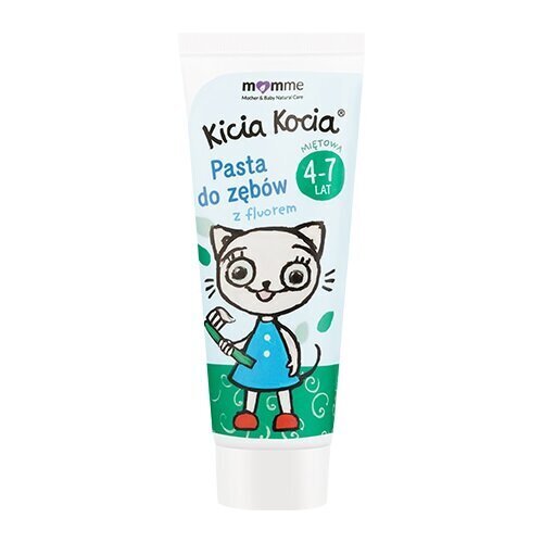 Hambapasta lastele Momme fluoriidiga, piparmünt 4-7 a 50ml цена и информация | Suuhügieen | kaup24.ee