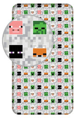 kummiga voodilina Minecraft, 90x200cm hind ja info | Voodilinad | kaup24.ee