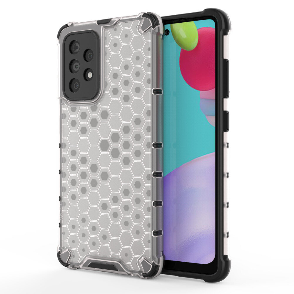 Telefoniümbris Honeycomb Case armor cover with Tpu Bumper for Samsung Galaxy A52s 5G / A52 5G / A52 4G, läbipaistev цена и информация | Telefoni kaaned, ümbrised | kaup24.ee