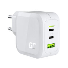 Green Cell CHARGC08W 2x USB-C, 1x USB-A, 3A цена и информация | Зарядные устройства для телефонов | kaup24.ee