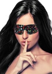 Сексуальная маска для глаз Ouch! Printed Eye Mask, черная/разные цвета цена и информация | БДСМ и фетиш | kaup24.ee